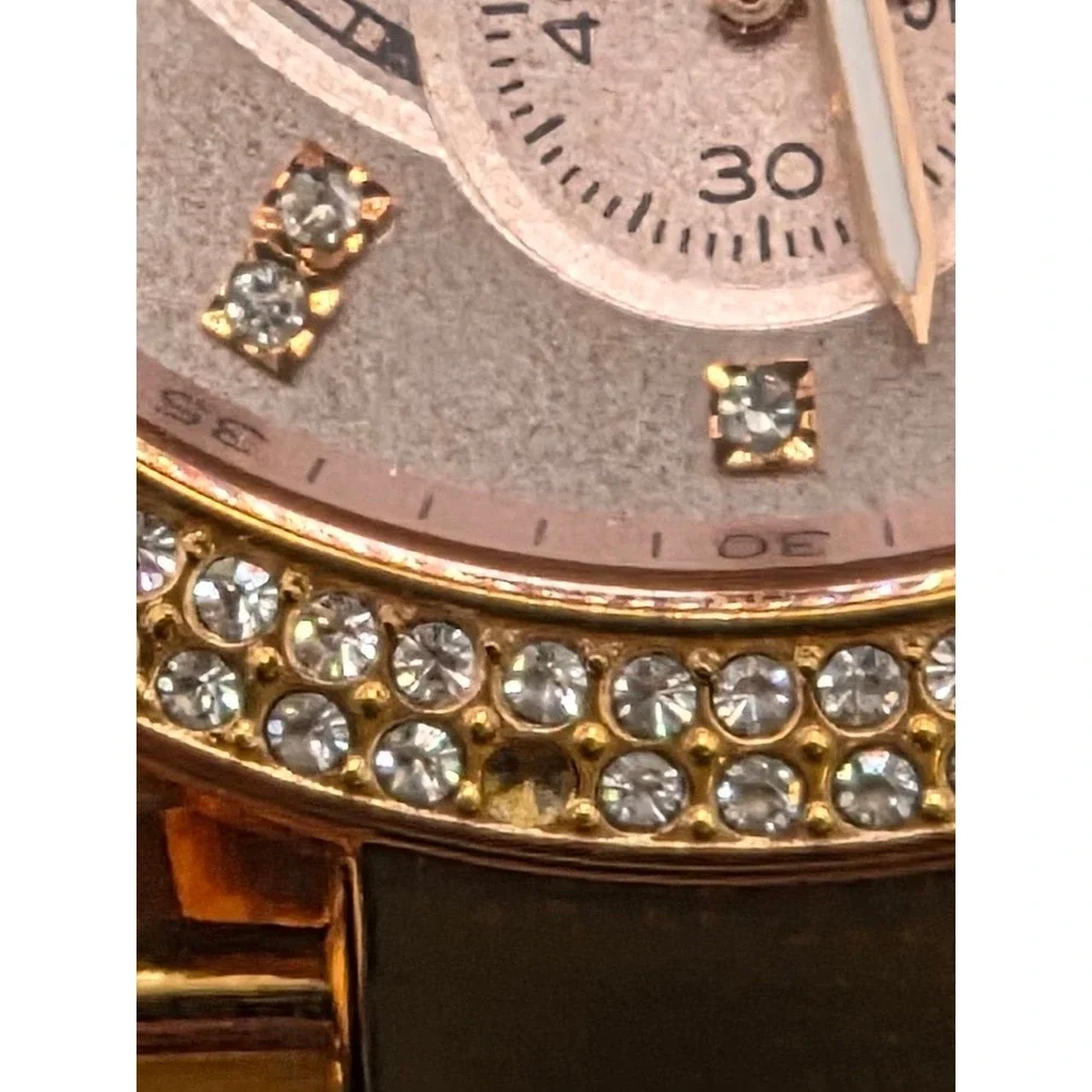 Michael Kors MK-5896 Parker Rose Gold Tone Blush Acetate Watch 051/012